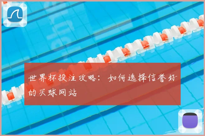 世界杯投注攻略：如何选择信誉好的买球网站