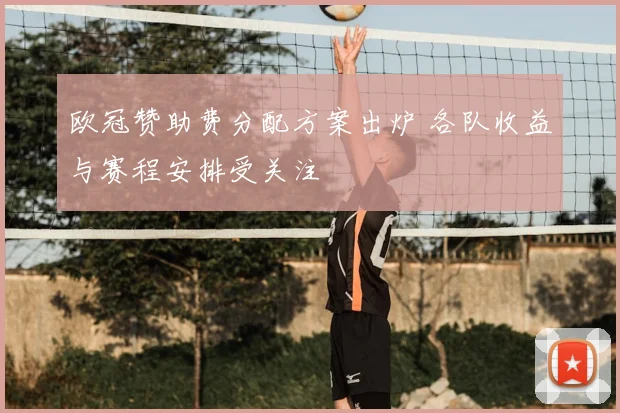 欧冠赞助费分配方案出炉 各队收益与赛程安排受关注